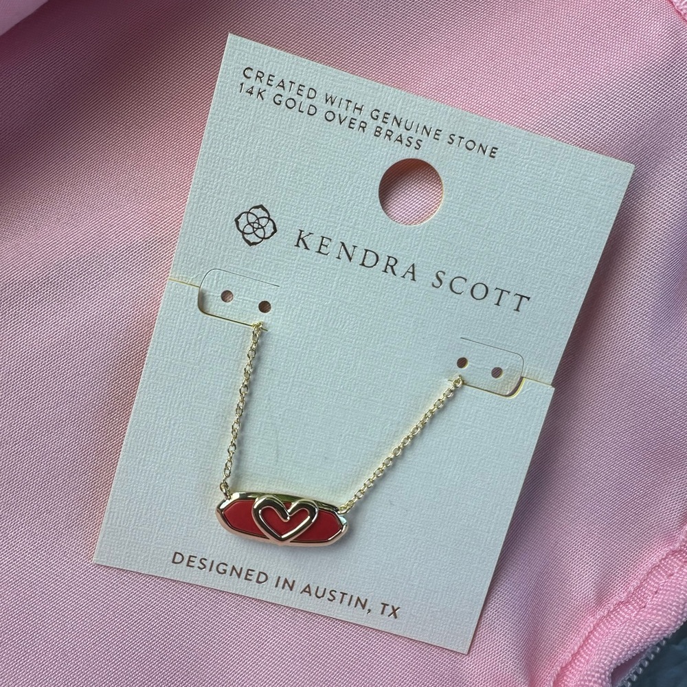 Kendra Scott Aria Magnesite 14k Gold over Brass - Red Magnesite